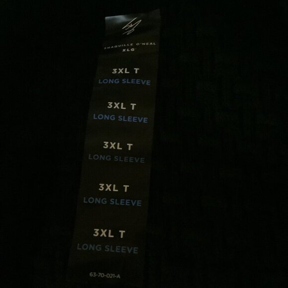 Shaquille O’Neal 3XL T Black Big And Tall Crew Neck Long Sleeve Pullover New - Picture 7 of 7